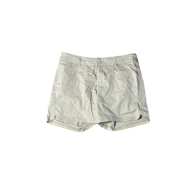 EE Just Below The Waist Khaki Shorts Beige Casual Spring Summer Size M Comfy - Picture 3 of 12